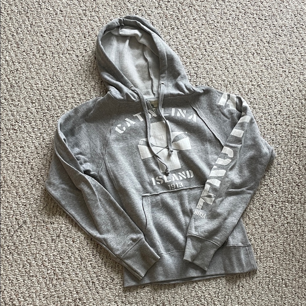 Gray Catalina Island Hoodie Sweater